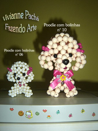 POODLE GDE PARA DECORAÇÃO - VEJA A DIFERENÇA DO TAMANHO DAS 2